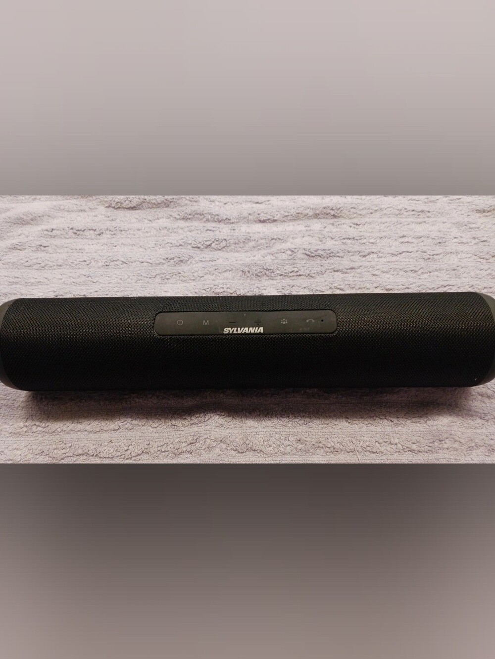 Sylvania 8" Premium Rugged Water Resistant Bluetooth Speaker 360° Sound, Stealth
